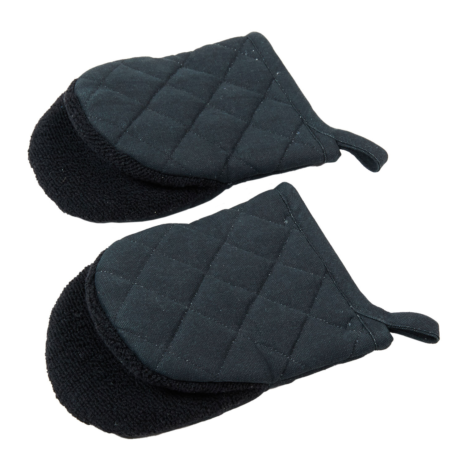 Pack of 2 My Home Air Fryer Micro Oven Mitts - Black Image 2