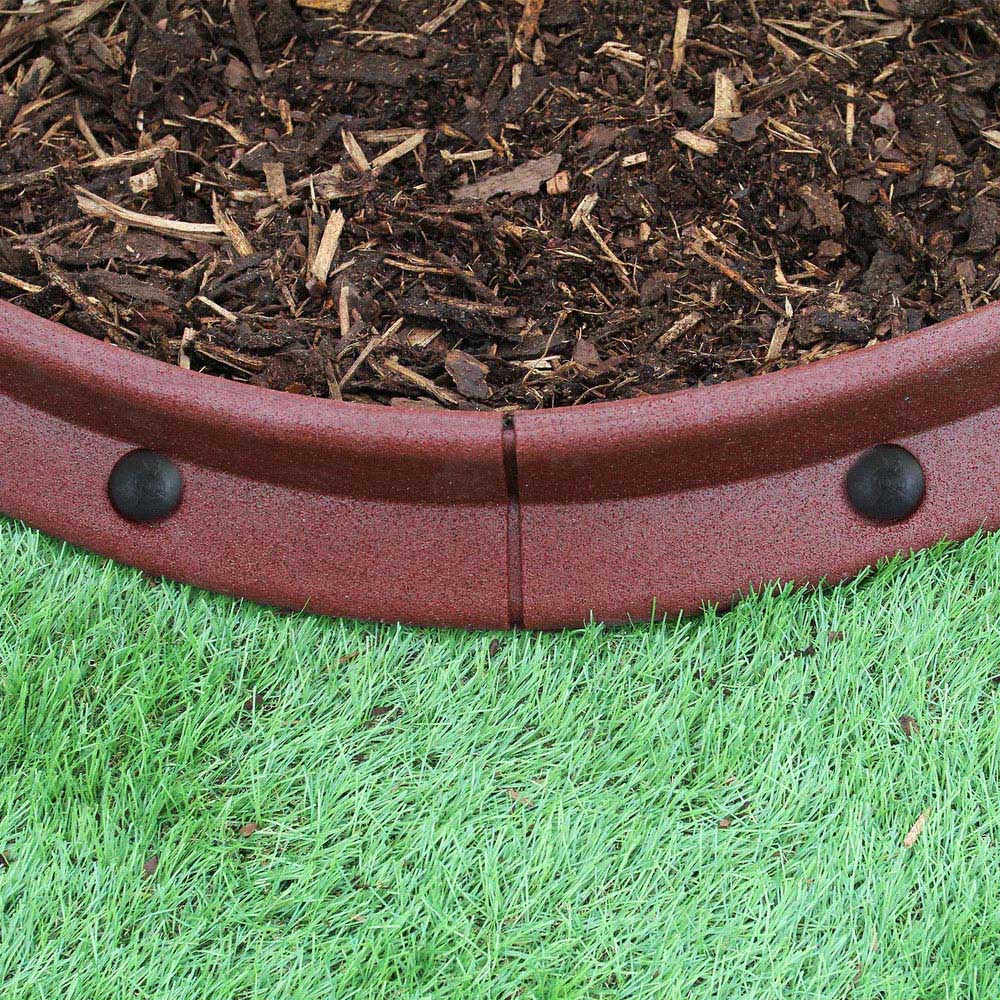 MonsterShop Terracotta 4ft 26 Pack Flexible Lawn Edging Image 5