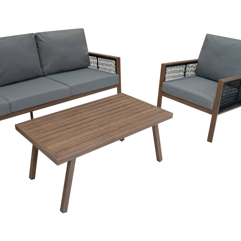 Jardi Anthracite Grey 5 Seater Garden Sofa Set with Rain Cover Image 4