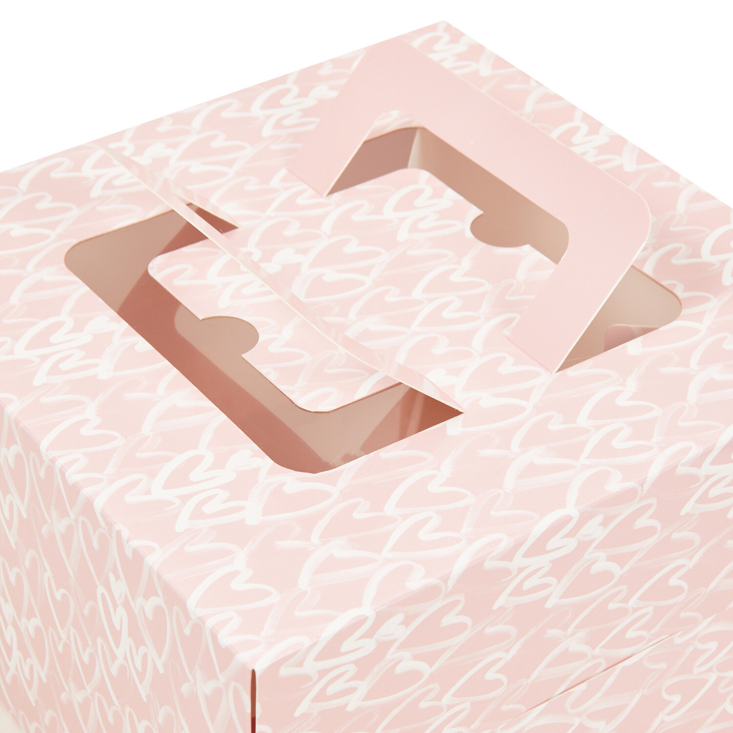 Pack of 2 Hearts Cake Boxes - Pink Image 5
