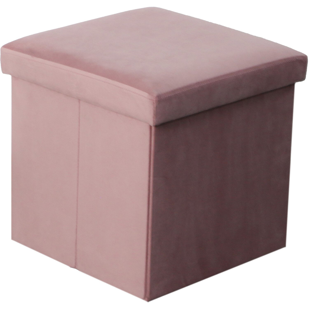 Seville Velvet Storage Box - Pink Image 2