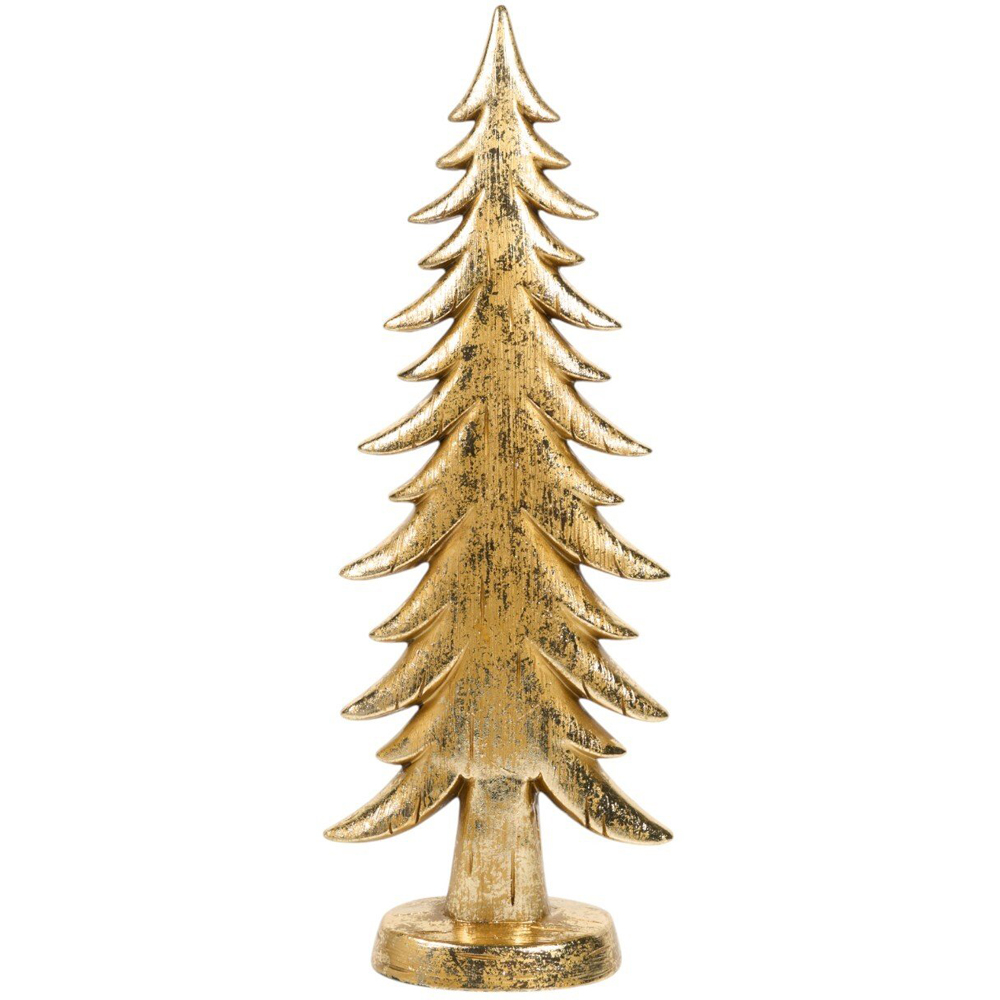 Antique Golden Christmas Tree Gold Image 3