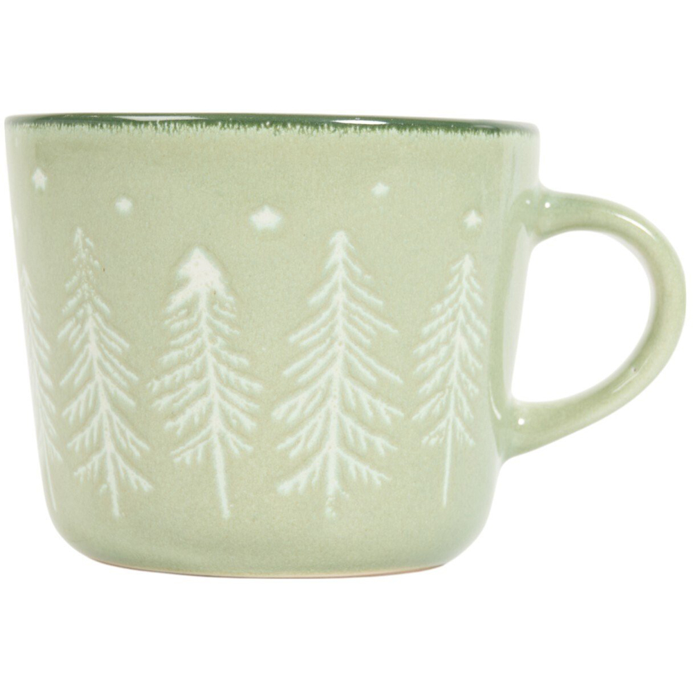 Pack of 4 Nordic Tree Mugs Sage Image 3
