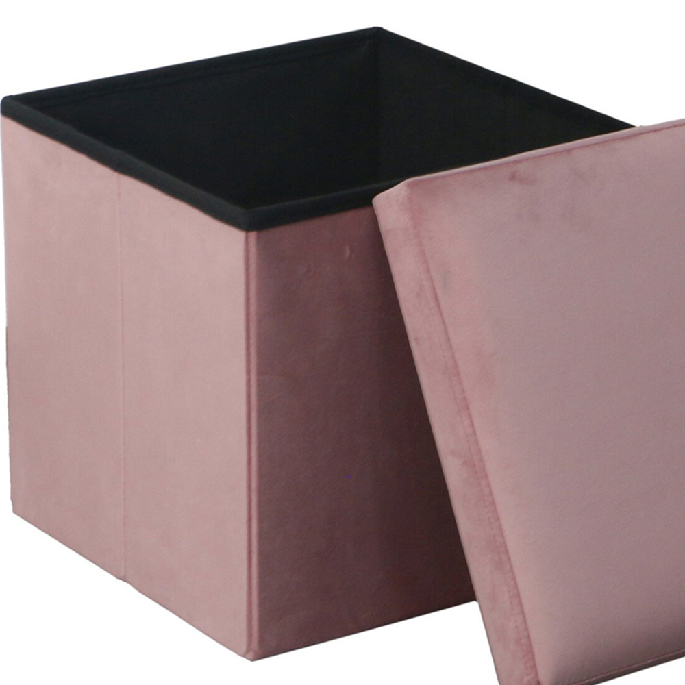 Seville Velvet Storage Box - Pink Image 7