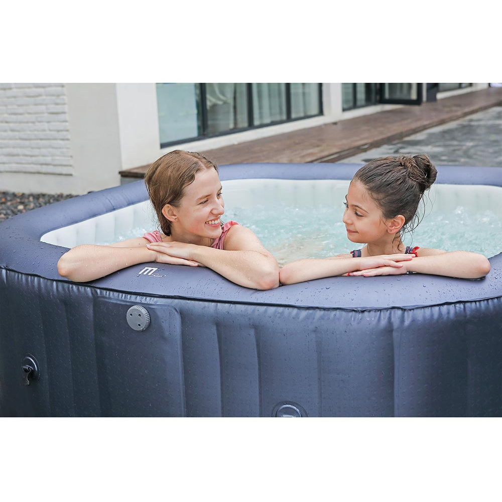 Mspa Otium 6 Person Grey Hydrojet Inflatable Hot Tub Spa Image 8