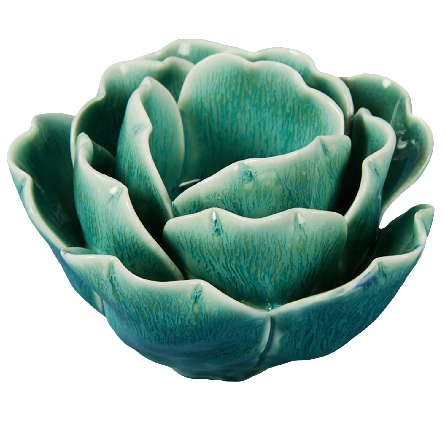Lotus Leaf Tealight Holder - Green or White Image 4