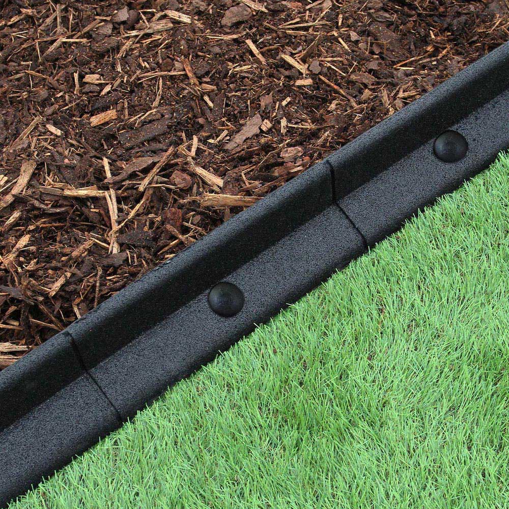 MonsterShop Black 4ft 10 Pack Flexible Lawn Edging Image 5