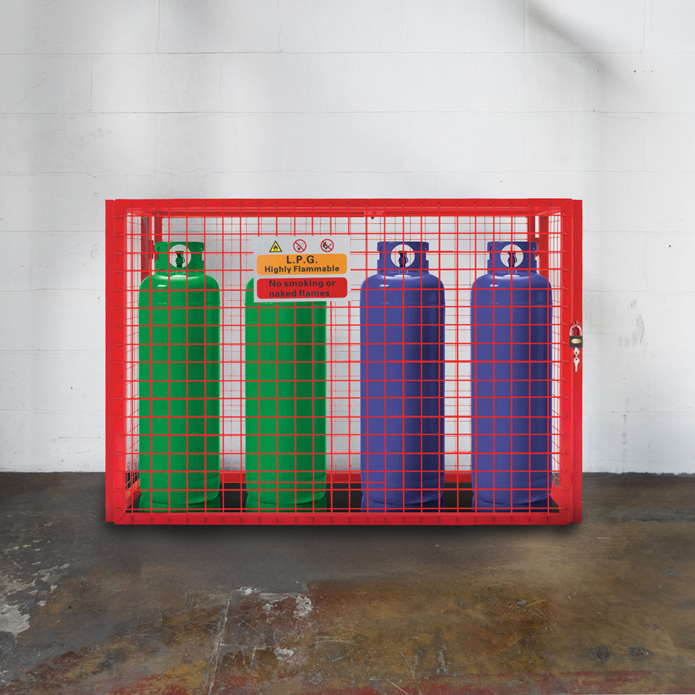 MonsterShop Red Gas Bottle Collapsible Mesh Cage 100 x 140cm Image 2