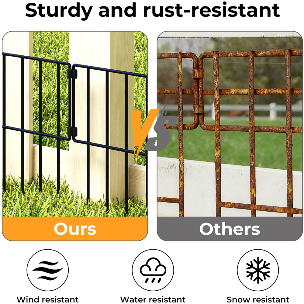 Levede Metal Animal Barrier Garden Fence 42 x 32cm 10 Pack Image 5