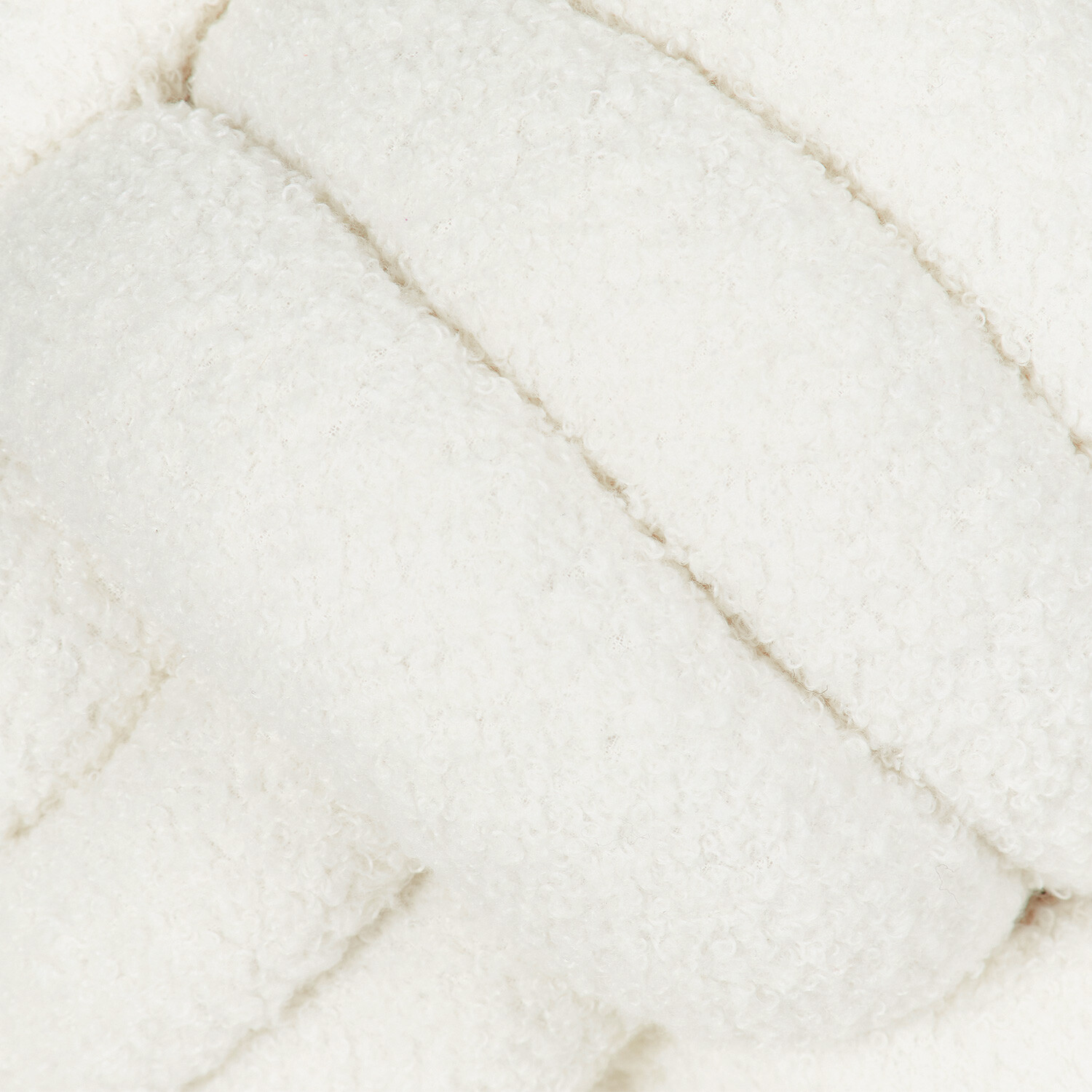 Divante Ivory Knot Boucle Cushion Image 3