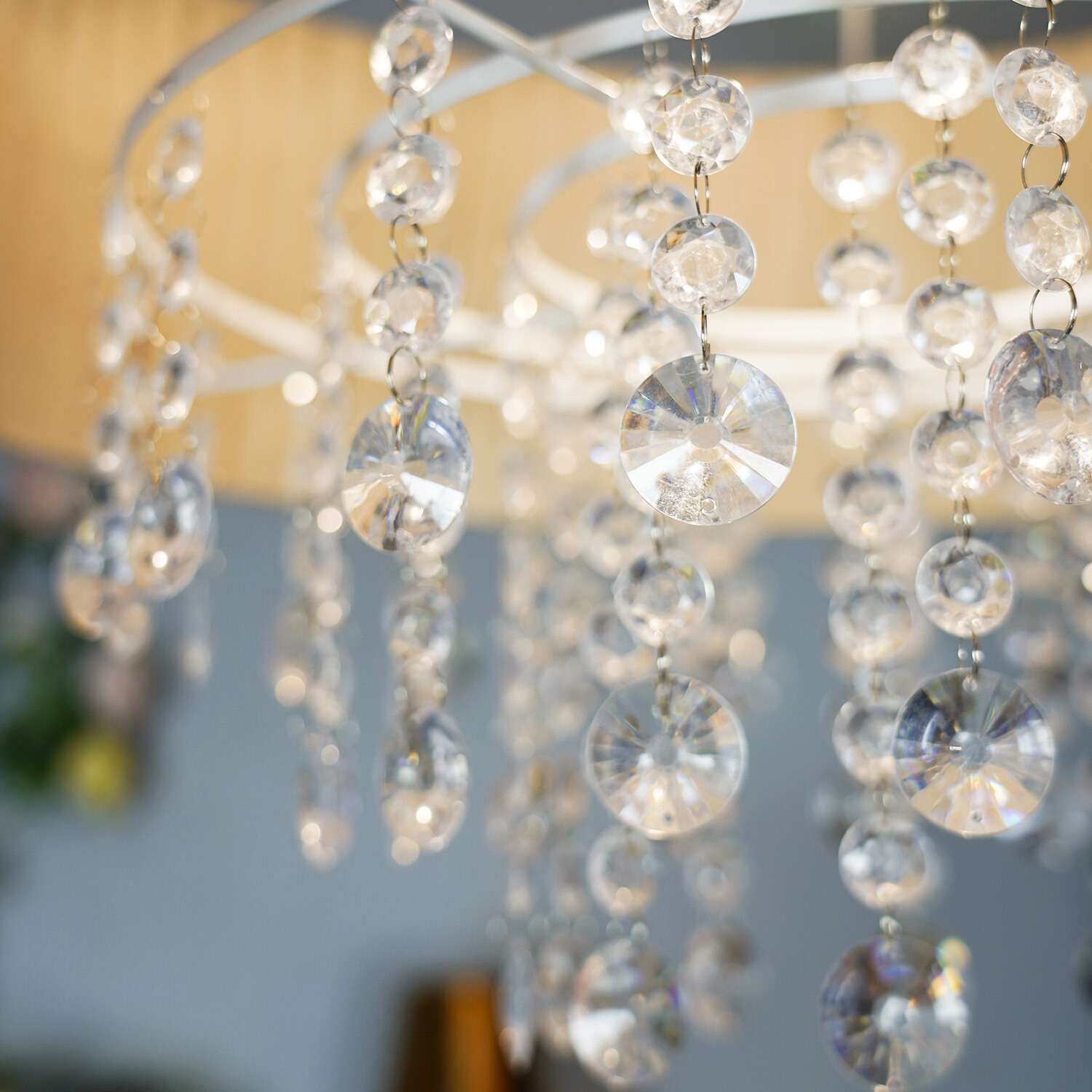 Sophia XL Jewel Droplet Shade - Neutral and Clear Image 7