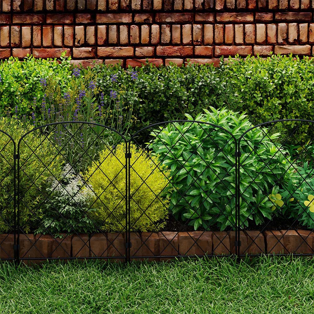 Levede Metal Animal Barrier Garden Fence 61 x 32cm 10 Pack Image 3