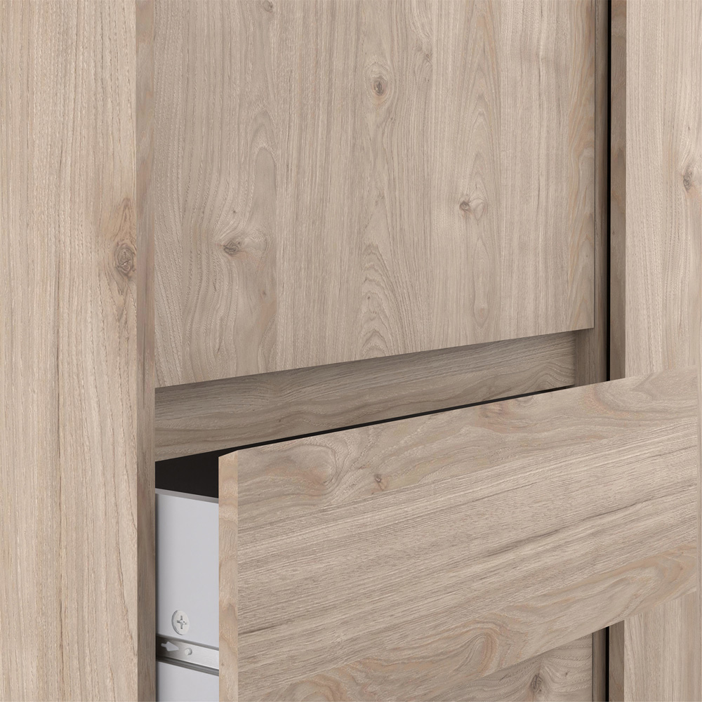 Florence 2 Door 3 Drawer Jackson Hickory Oak Sliding Wardrobe Image 6