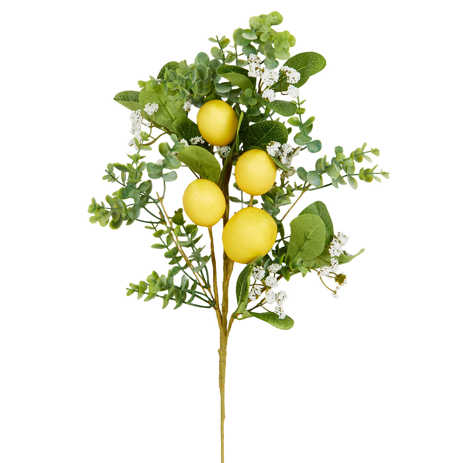 Lemon Spray 76cm - Green and Yellow Image 3