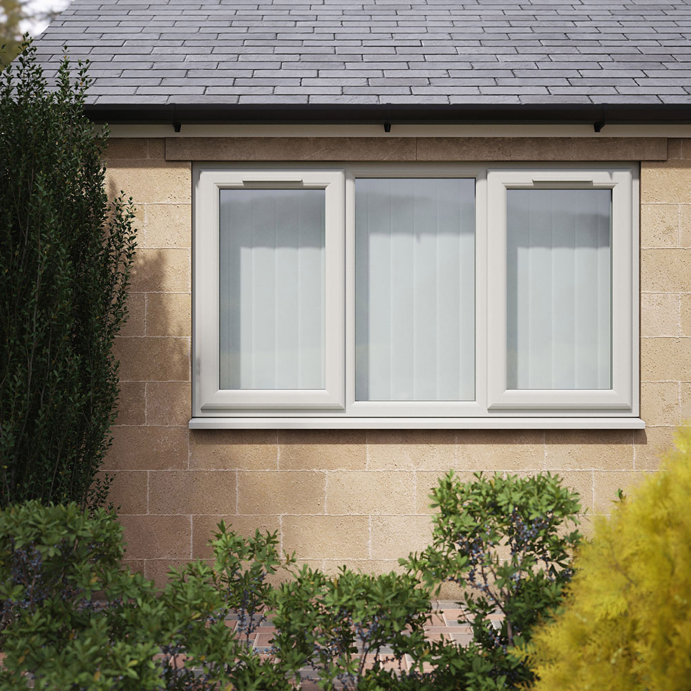 Crystal Agate and White LH and RH Side Hung Fixed Centre Clear Triple Glazed Window 1770 x 1190mm Image 5
