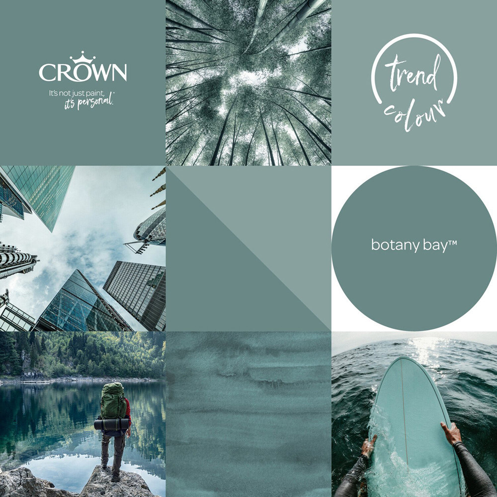 Crown Walls & Ceilings Botany Bay Matt Emulsion Paint 2.5L Image 7