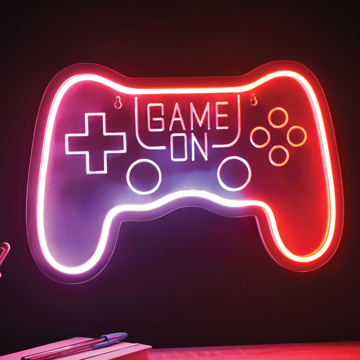 Gamer Mirror LED Neon Light - Multicolour Image 3