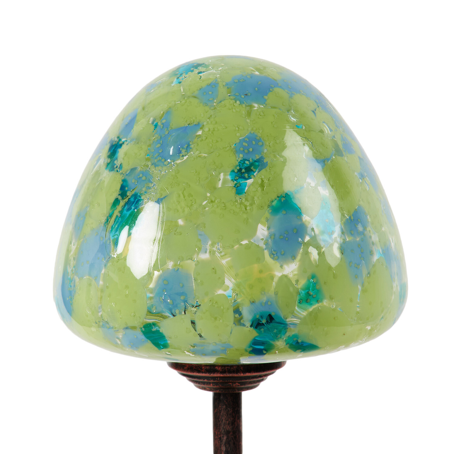 Single Glass Glow In The Dark Mushroom Stake in Assorted styles Image 2