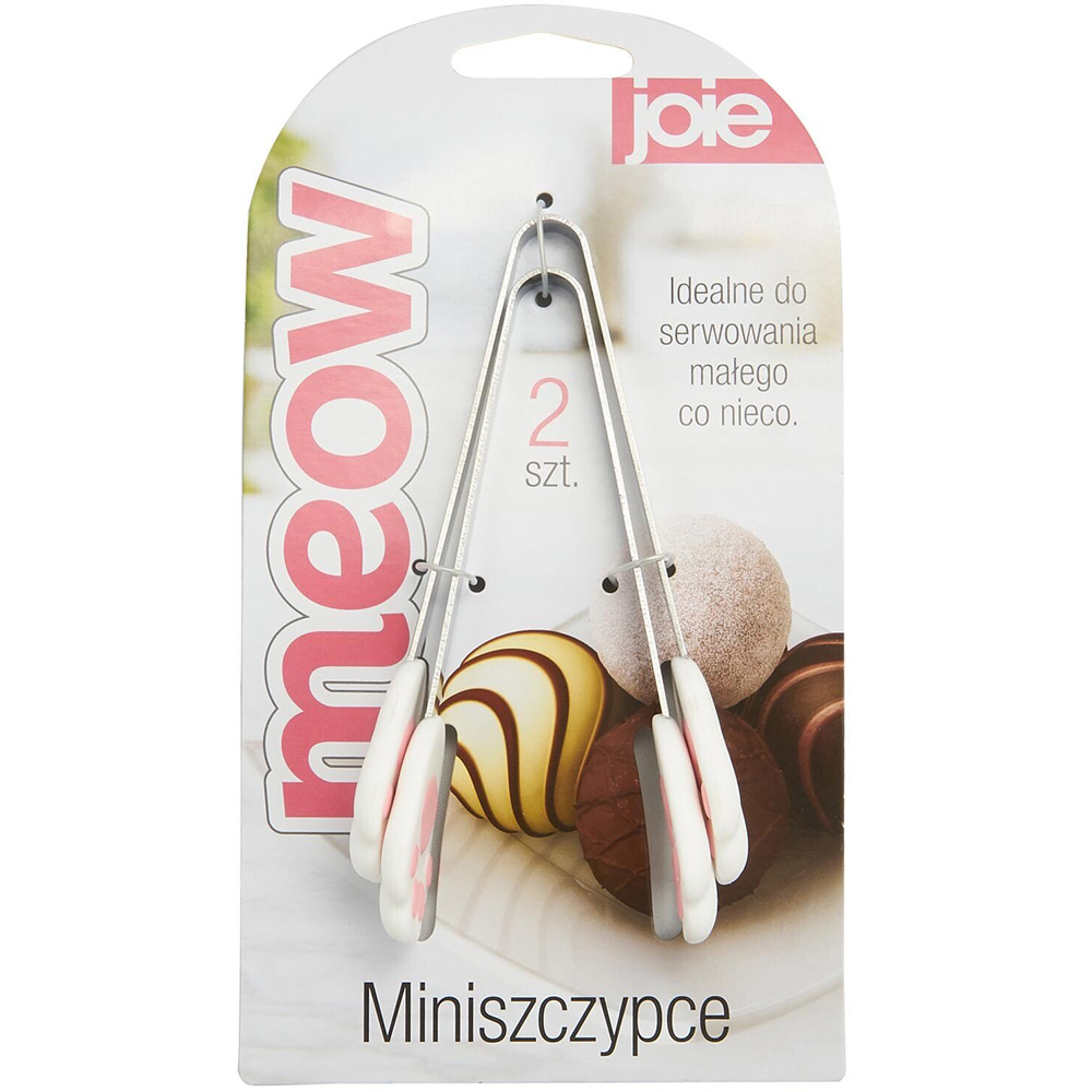 Set of 2 Meow Mini Tongs - White Image 4