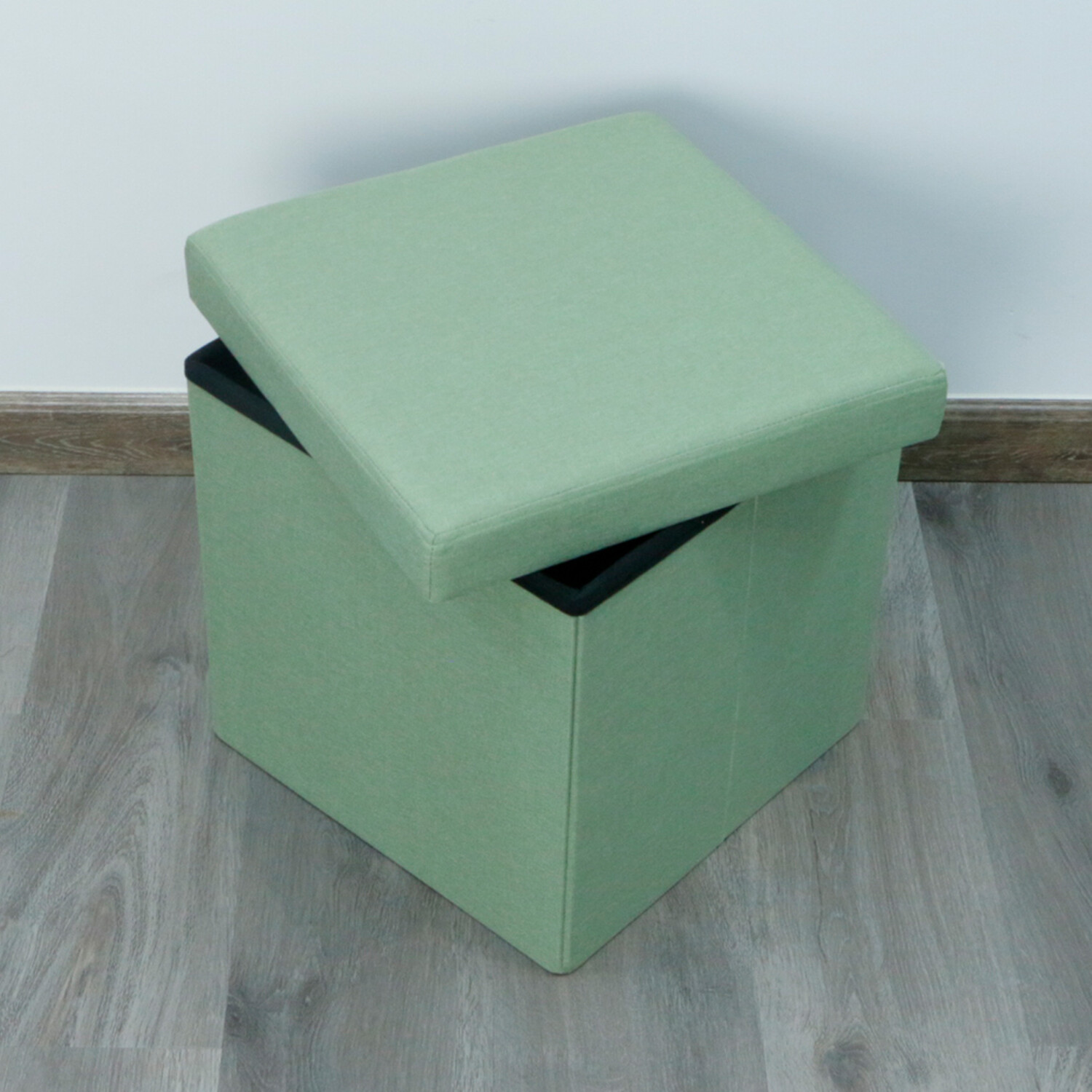 Green Seville Linen Storage Box Image 7