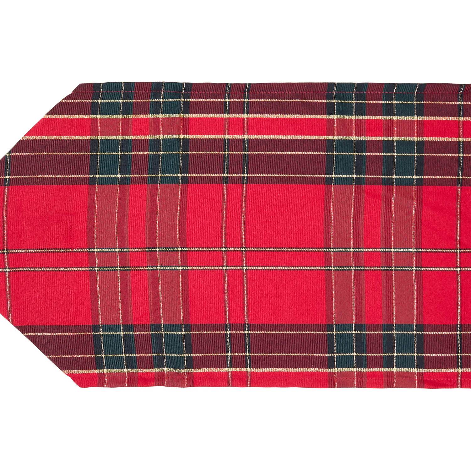 Traditional Tartan Table Runner - Red Image 2