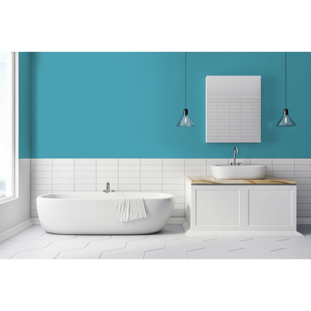 Johnstone's Bathroom Island Breeze Mid Sheen Emulsion Paint 2.5L Image 4