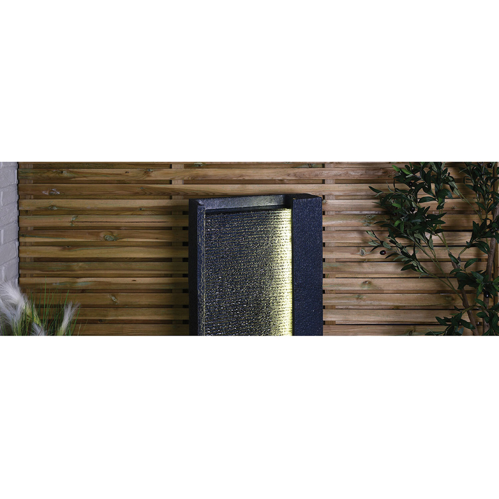 Textured Ripple Wall Water Feature - Grey Image 5