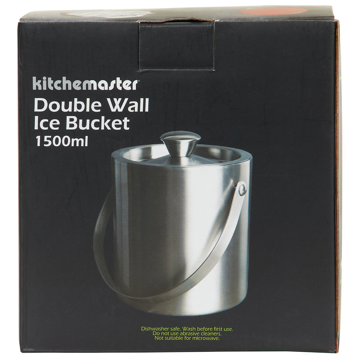 Stainless Steel Double Wall Ice Bucket 1.5L - Silver Image 4