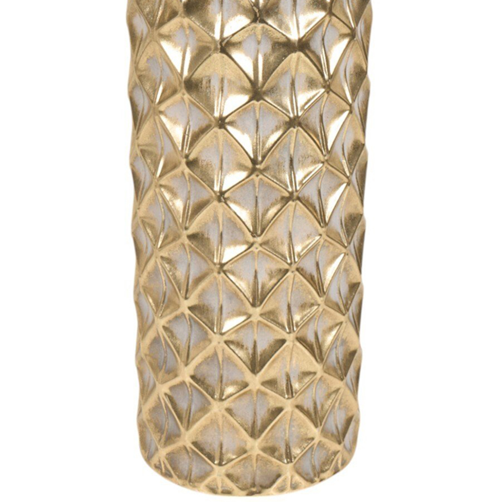 Maya Tall Metal Vase Gold Image 6