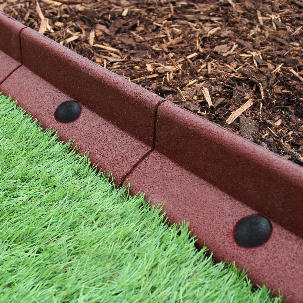 MonsterShop Terracotta 4ft 22 Pack Flexible Lawn Edging Image 5
