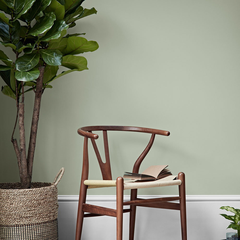 Crown Breatheasy Walls & Ceilings Mellow Sage Silk Emulsion Paint 2.5L Image 5