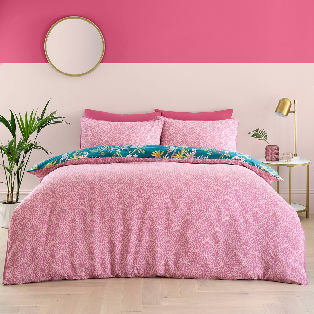 Botanical Birds Duvet Set Multicolour King Image 2