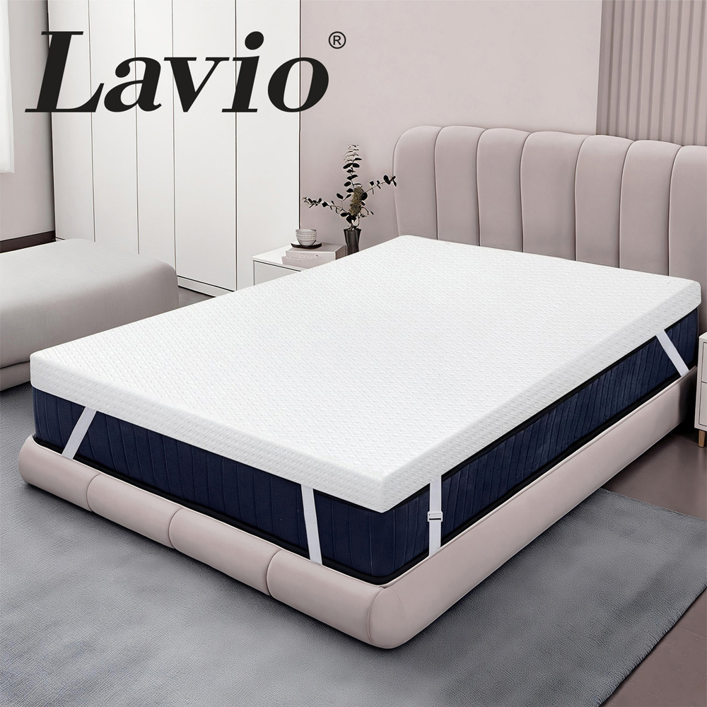 Lavio Double Cooling Gel Memory Foam Mattress Topper Image 8