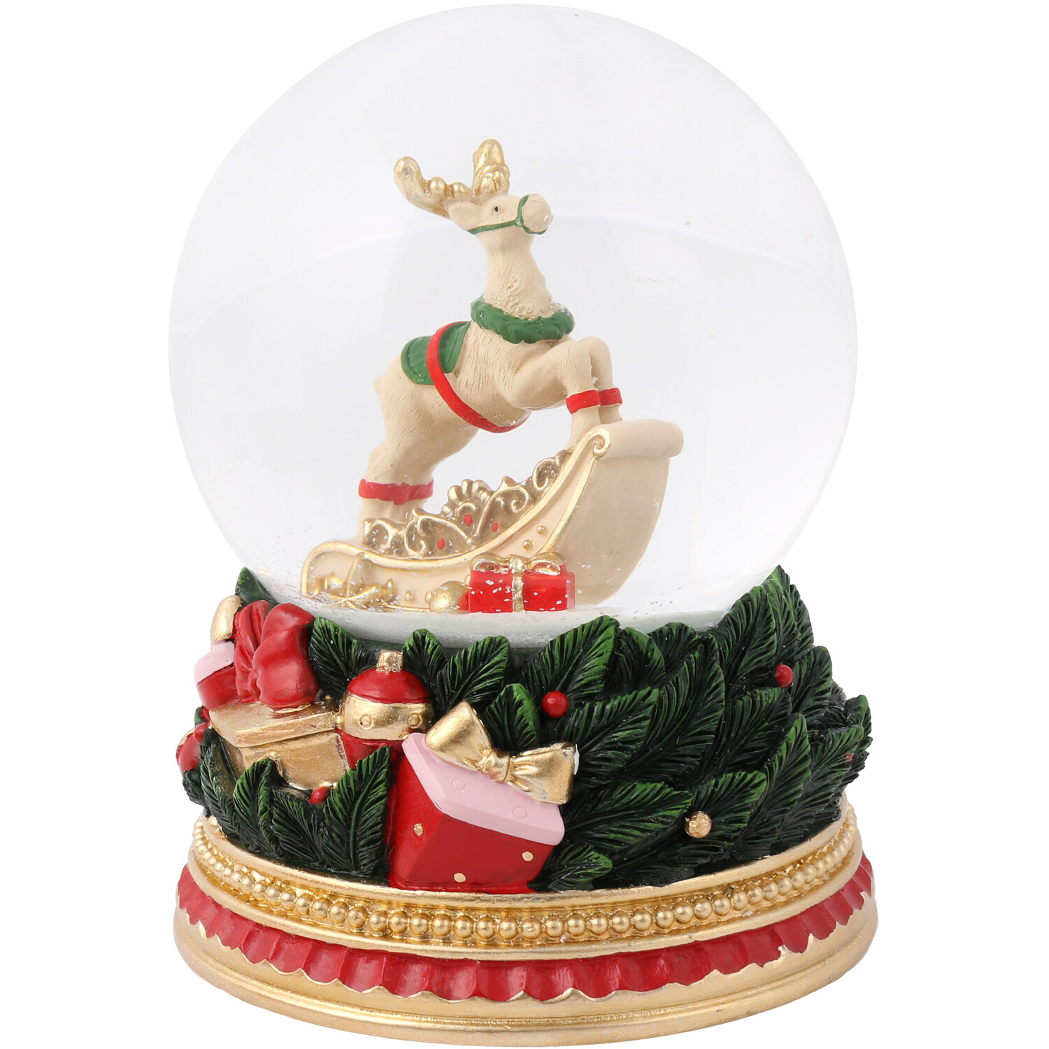 Rocking Horse Musical Snowglobe - Green Image 2