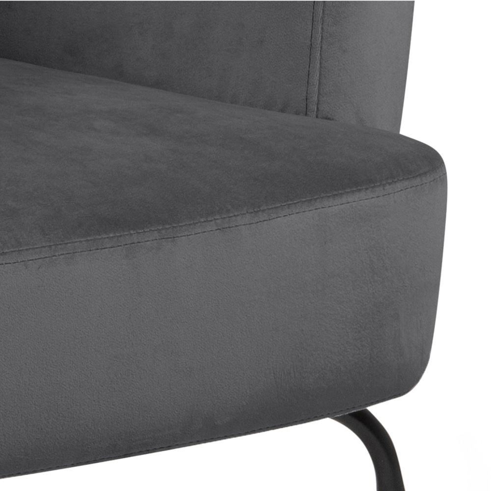 Furniture To Go Melissa Dark Grey Lounge Chair Image 8