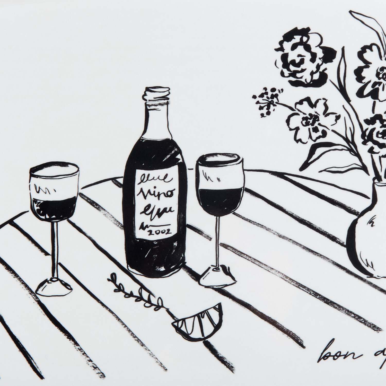 Lets Eat Tray - White / Large Tray Image 2