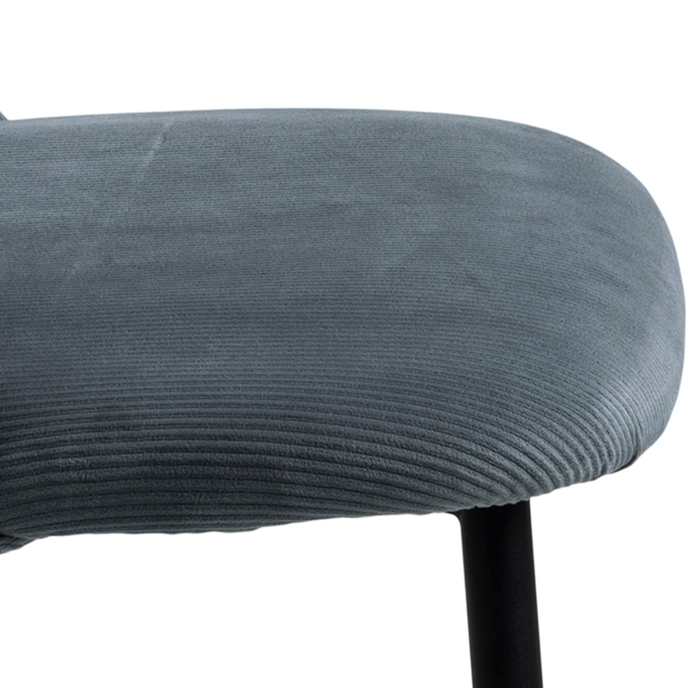 Furniture To Go Ines Corduroy Grey Dining Chair Set of 4 Image 7