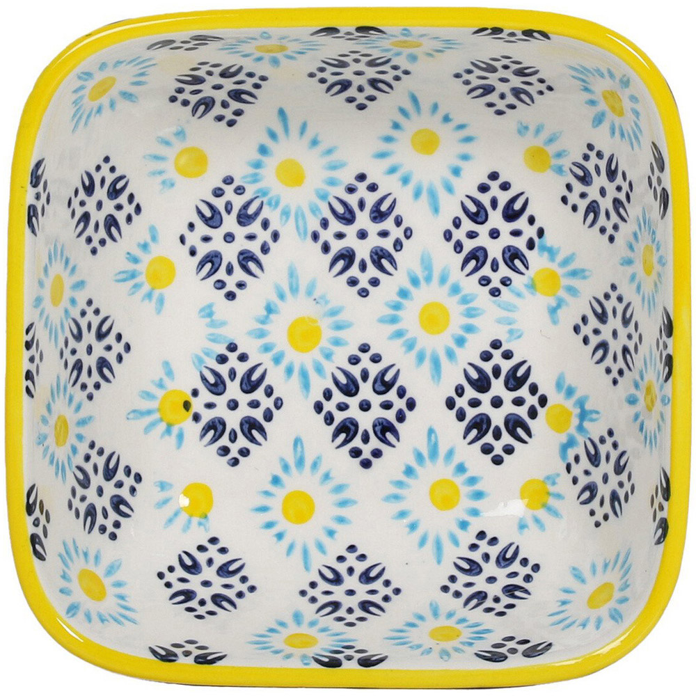 Amari Yellow 5" Square Bowl Image 4