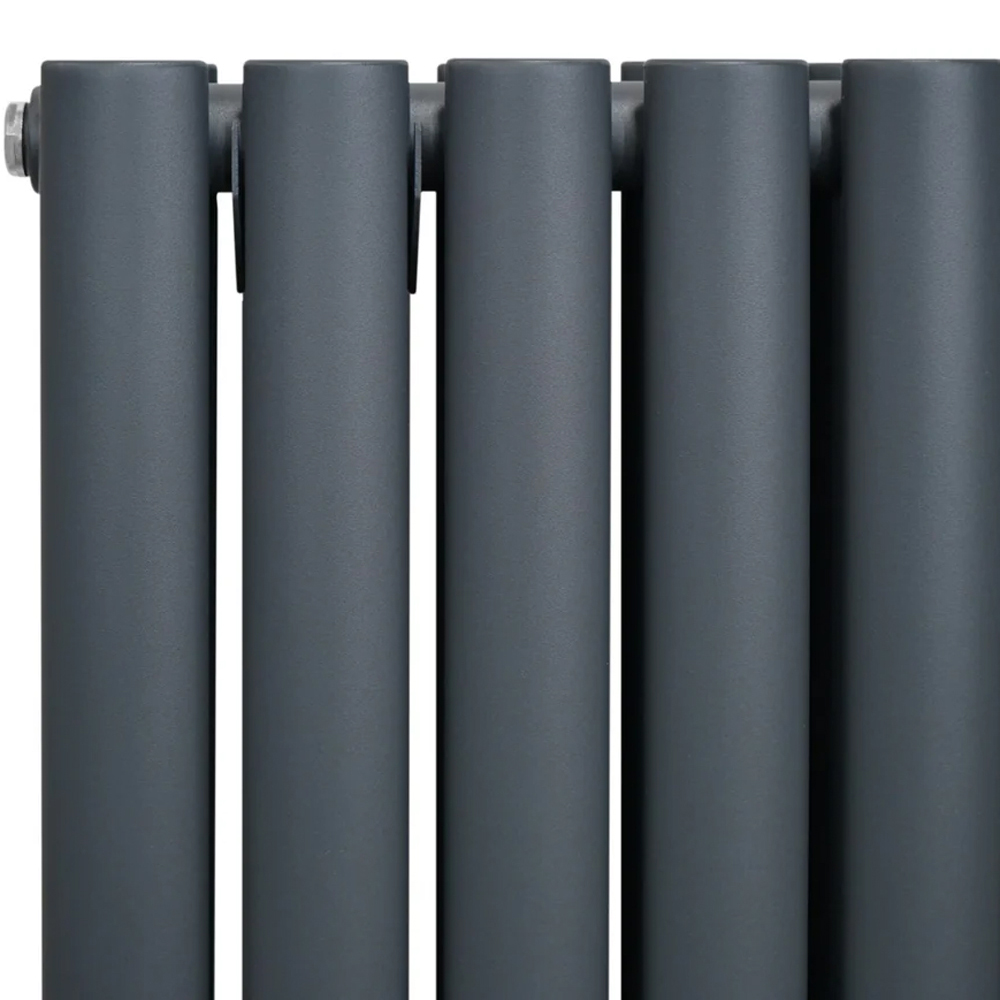 Monster Shop 6440BTU Anthracite Grey Oval Column Radiator 600 x 1440mm Image 4