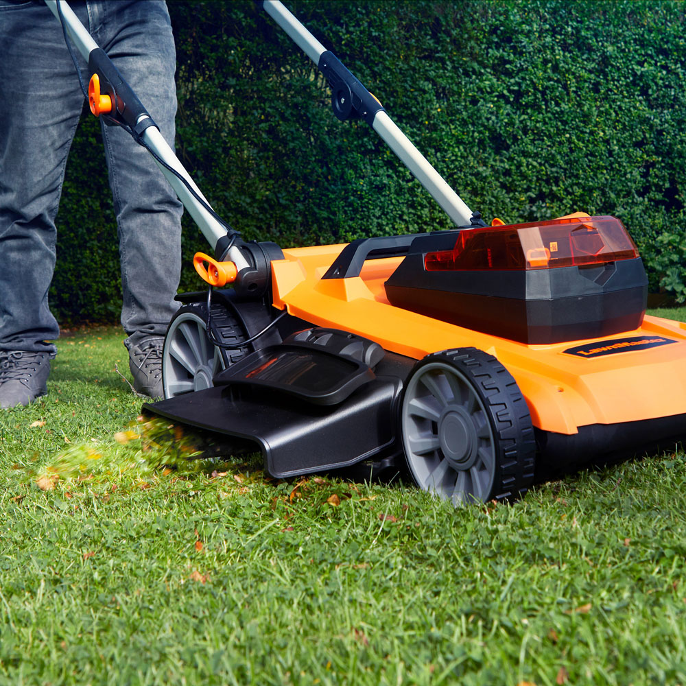 LawnMaster MX 24V 48V 46cm Cordless Lawnmower with 2 Battery Set Image 5