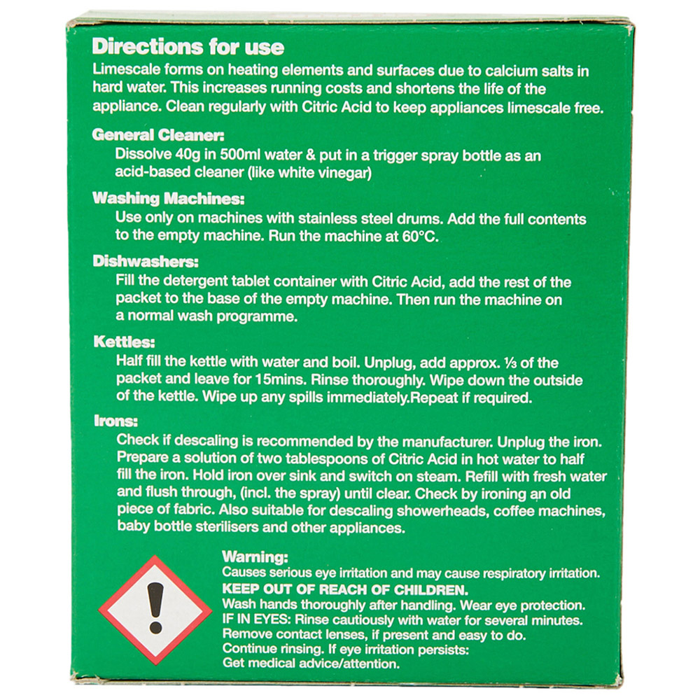 Dri-Pack Citric Acid All Purpose Cleaner 250g Image 3