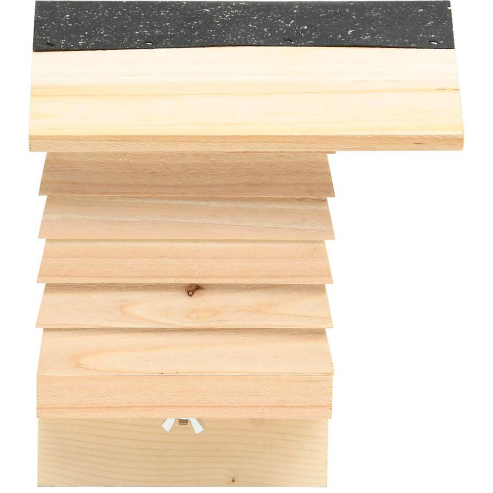 Walplus Solid Firwood Bee Hotel 22 x 20cm Image 3