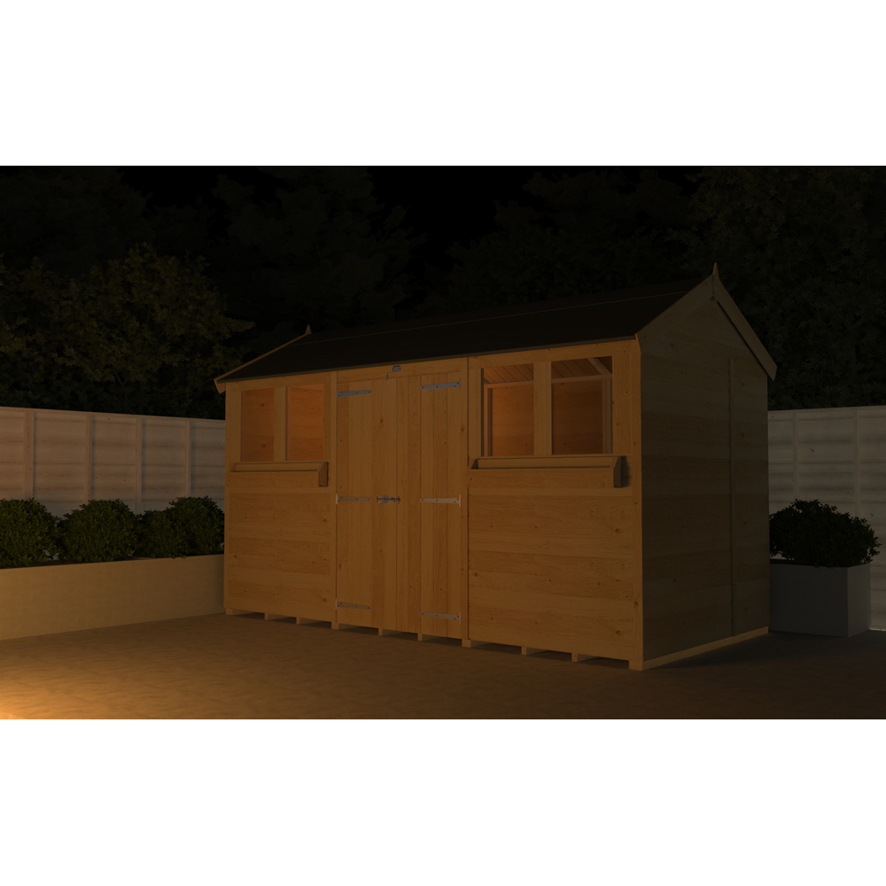 DIY Sheds 20 x 5ft Tongue and Groove Timber Apex Summer Garden Shed Image 4