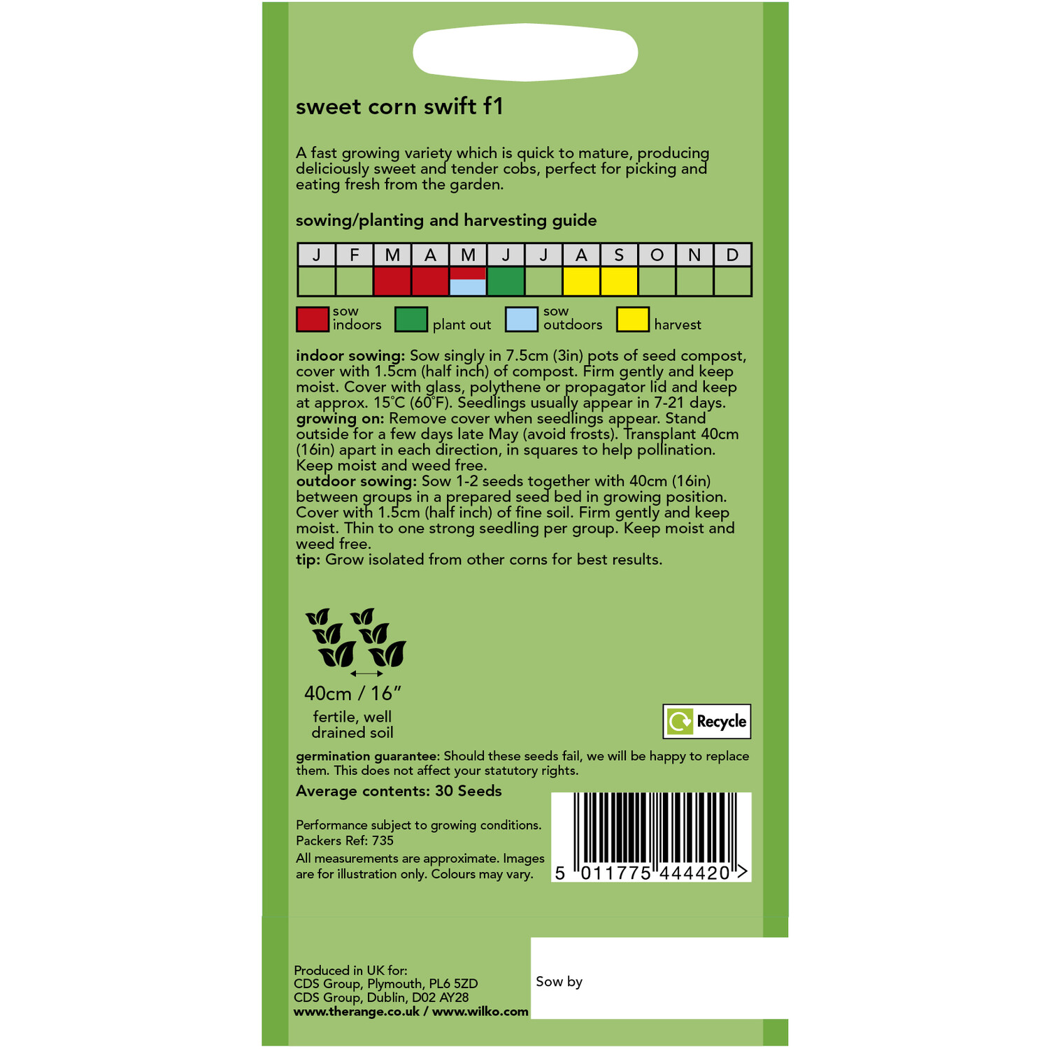 Sweetcorn Swift Seeds Image 2