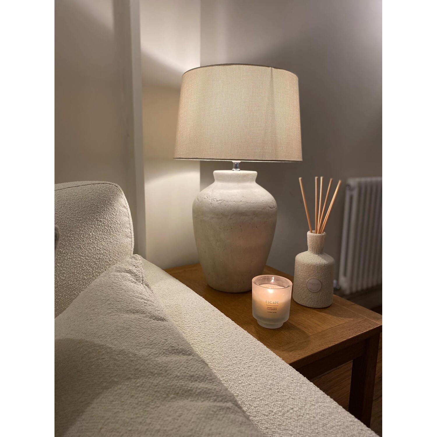 Hadley Cream Table Lamp Image 6