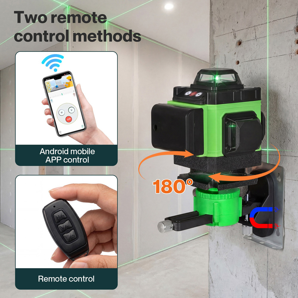 Traderight HW0308-UK Green 4D Cross Line Self-Levelling Laser with Tripod Image 5