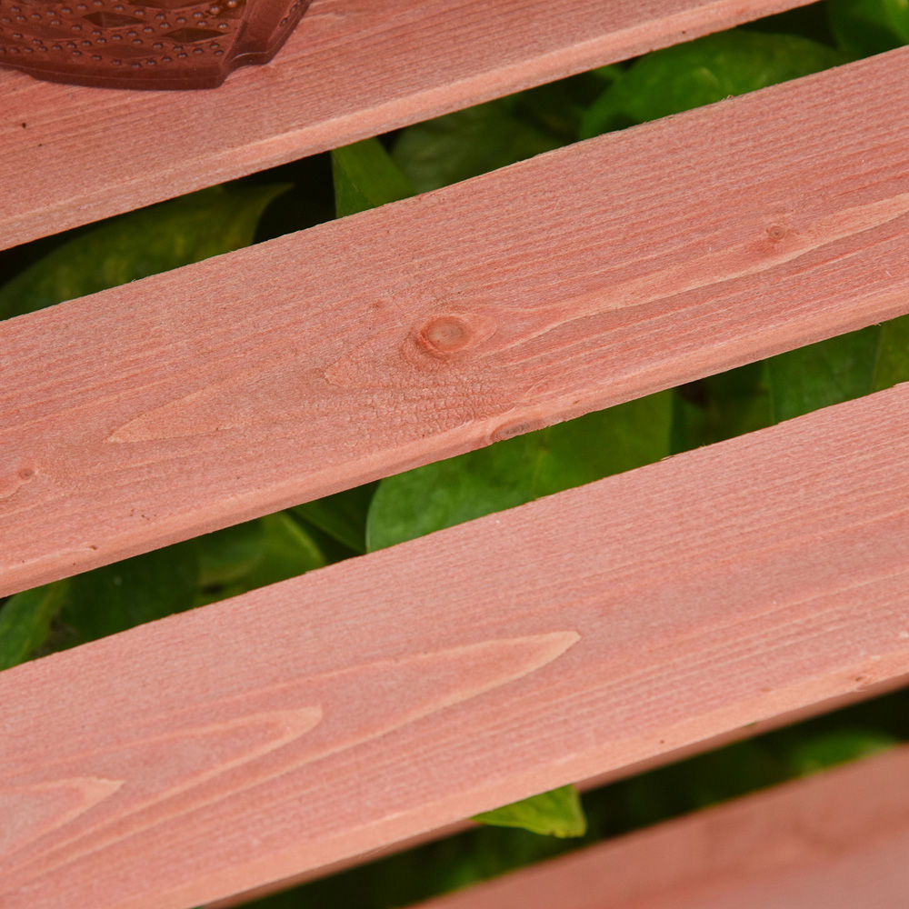 Outsunny 3 Tier Orange Wooden Cold Frame Image 4