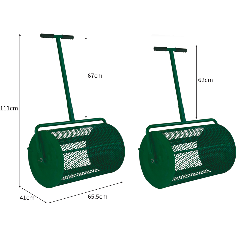 T-Mech Green Compost and Peat Moss Spreader Image 2