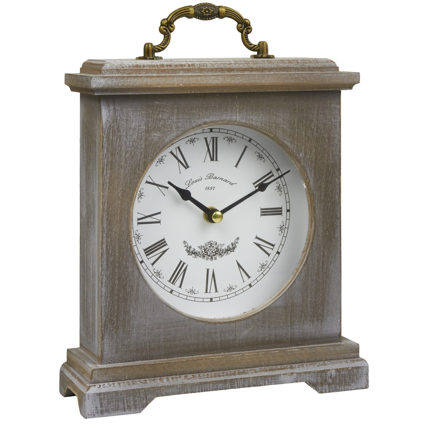 Reyenay Brown Mantel Clock 23cm Image 2