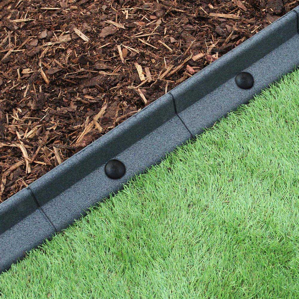 MonsterShop Grey 4ft 46 Pack Flexible Lawn Edging Image 5